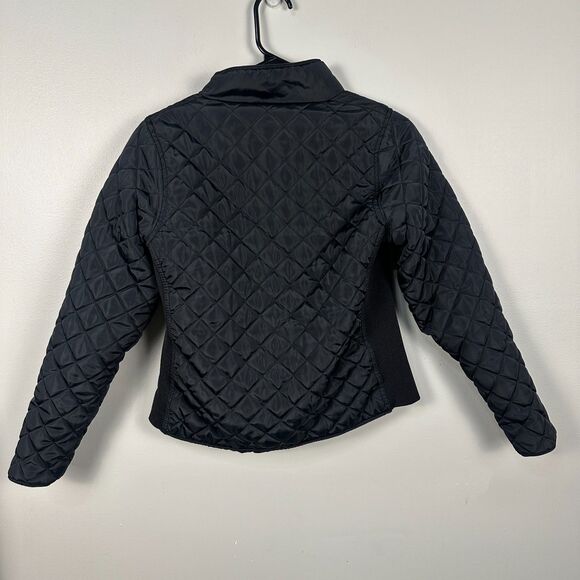 U.S. Polo Assn Womens Small Black Quilted Puffer Jacket Coat - Picture 2 of 3